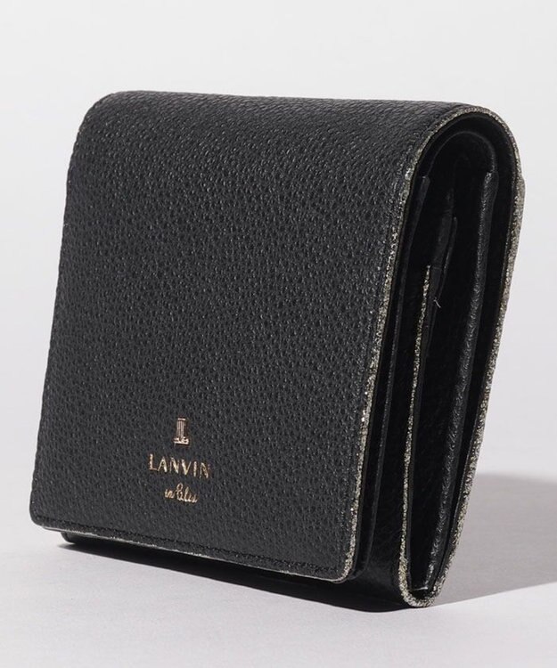 LANVIN en Bleu メラニー 二つ折りBOX財布 ブラック