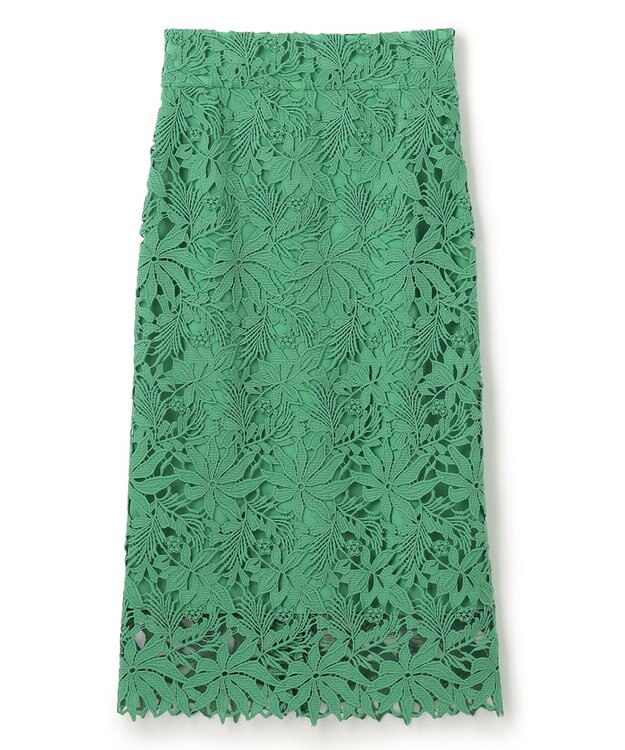 BEIGE， NARCISSUS / レーススカート Pine Green