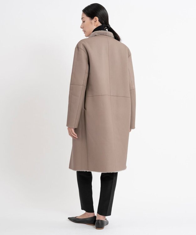 23区 【エステータ】ムートン コート グレージュ系