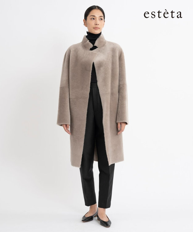 ムートンコート sankyo shokai リアルムートン ［OLIVIERI］ ムートン ロング