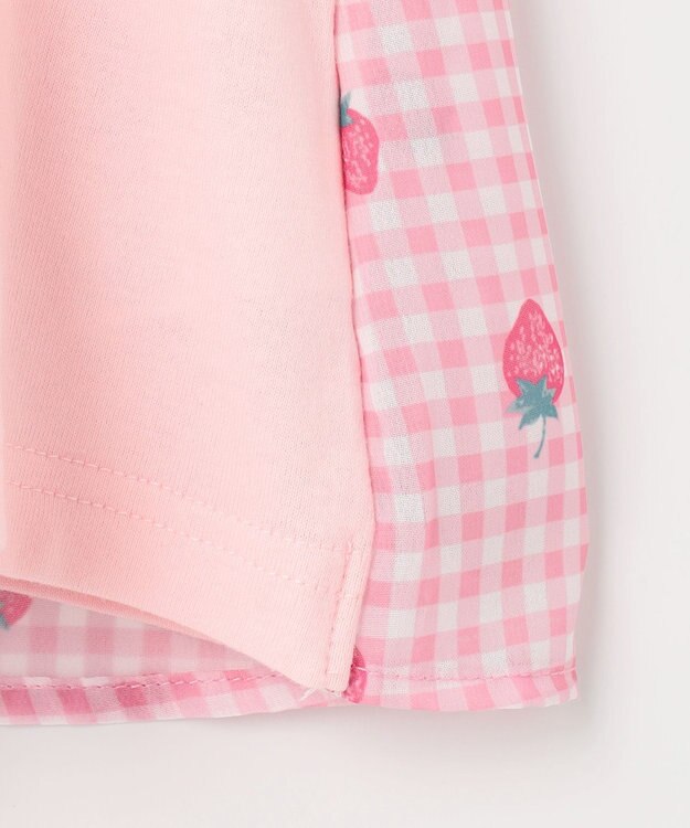 ANY KIDS ひらひら バックシャンTシャツ ピンク