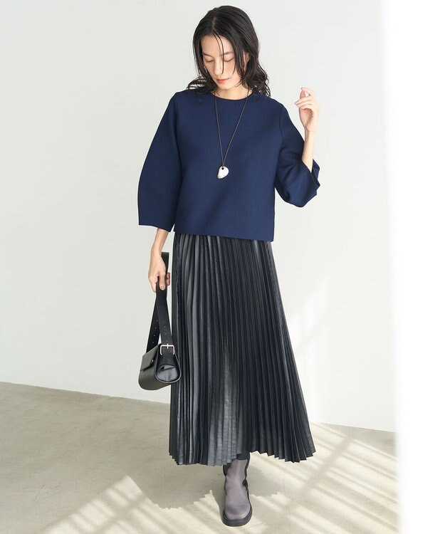 UNFILO 【STORY×UNFILO】フォルムニット セットアップ ネイビー