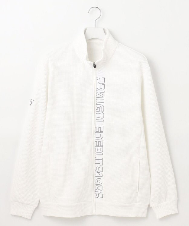 23区GOLF 【MEN】【UVケア】ワッフル パーカー ホワイト系