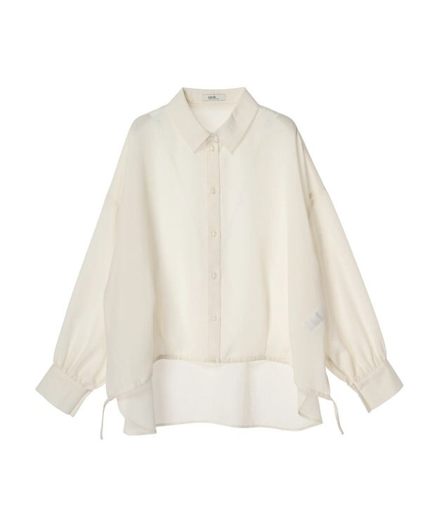 earth music&ecology シアードロストシャツ Off White