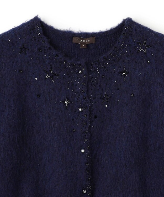 TOCCA MIDNIGHT STAR カーディガン ネイビー系