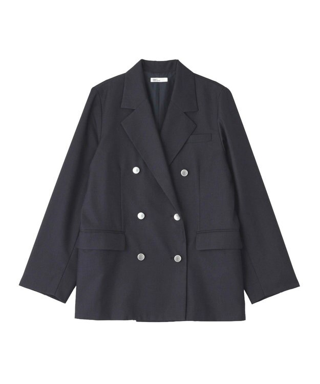 CRAFT STANDARD BOUTIQUE ＜セレモニー＞ダブルテーラードジャケット Gray