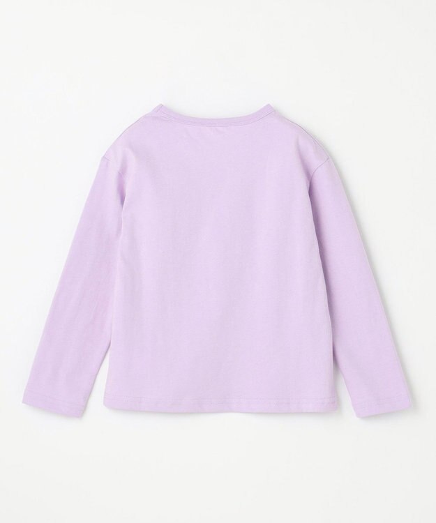 ANY KIDS アニマル×フルーツ 長袖 Tシャツ ラベンダー×ウサギ