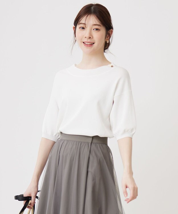 ANY SIS L 【接触冷感・UVケア】フロント切替 プルオーバー オフ