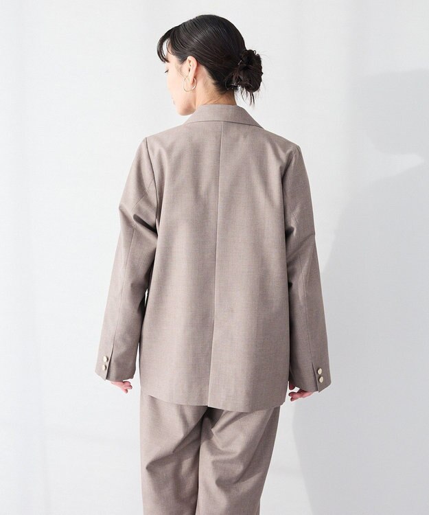 CRAFT STANDARD BOUTIQUE ＜セレモニー＞ダブルテーラードジャケット Beige Mixture