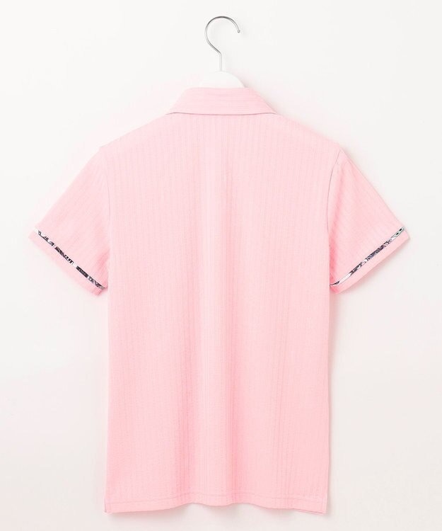 23区GOLF 【WOMEN】【吸水速乾/UVカット】サッカーポロシャツ ピンク系