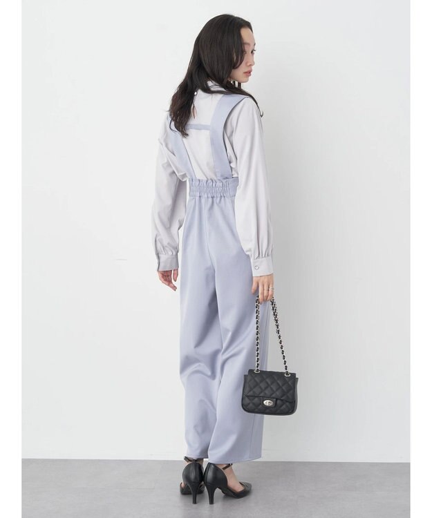 earth music&ecology ２ｗａｙハイウエストパンツ Blue