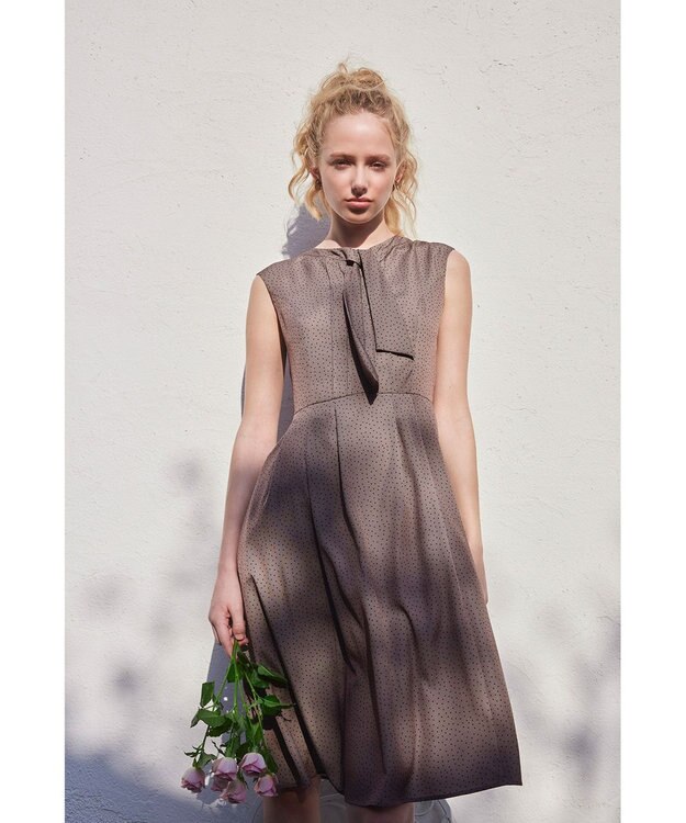 TOCCA 【洗える・消臭】TALKATIVE DOTS ドレス ブラウン系5