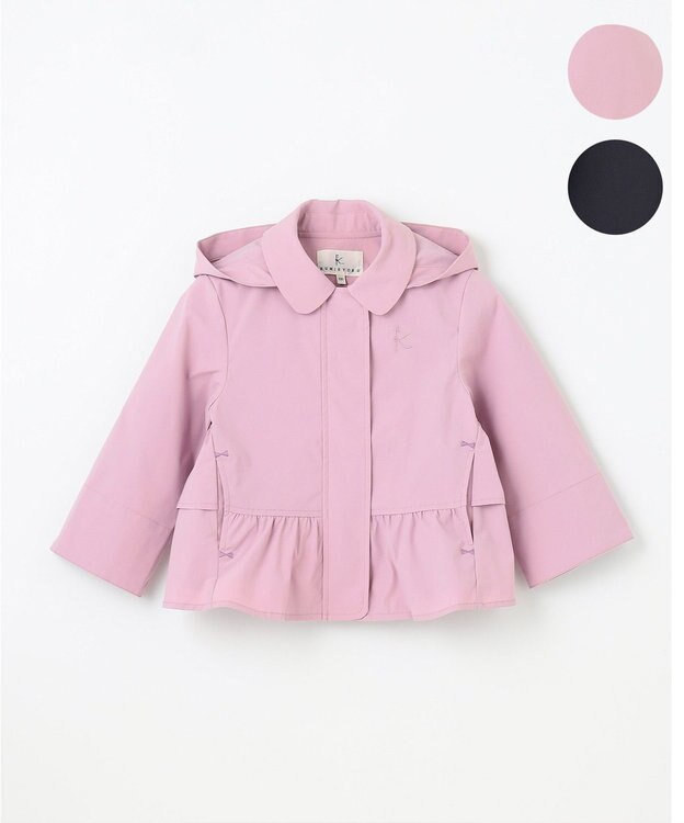 組曲 KIDS 【100㎝】【撥水】フリル マウンパ ラベンダー系