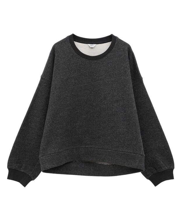 AMERICAN HOLIC ラメ裏起毛スウェット Dark Gray Mixture