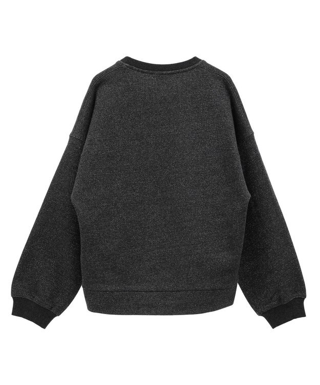 AMERICAN HOLIC ラメ裏起毛スウェット Dark Gray Mixture