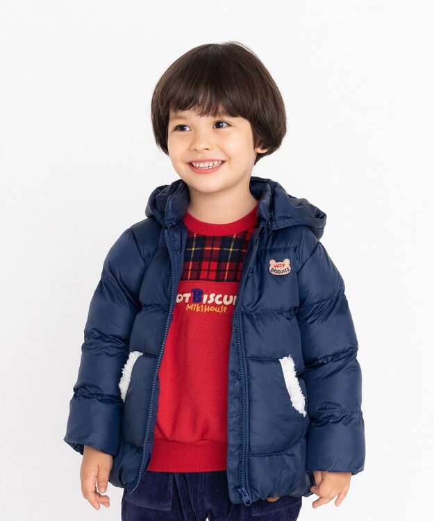 MIKI HOUSE HOT BISCUITS 【80-120cm】 高機能 グースリー素材 中綿ジャンパー