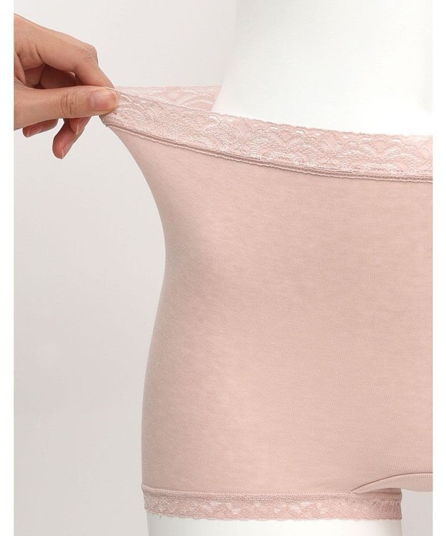 WACOAL 【ディアヒップ】 ショーツ ボーイレングス はきこみ丈ふかめ 綿混(身生地) ヒップを包みこむフィット感 やさしいはきごこち PPA113 /ワコール ストロベリー