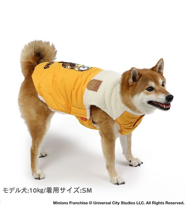 PET PARADISE ミニオン ボブ 遠赤外線 綿入ベスト 中型犬 黄