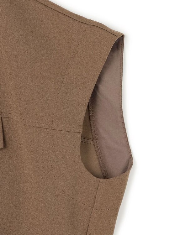 uncrave ジョーゼットダブルジャージー トップス キャメルベージュ