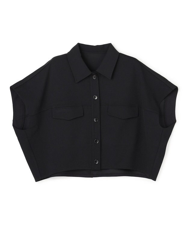 uncrave ジョーゼットダブルジャージー トップス ブラック