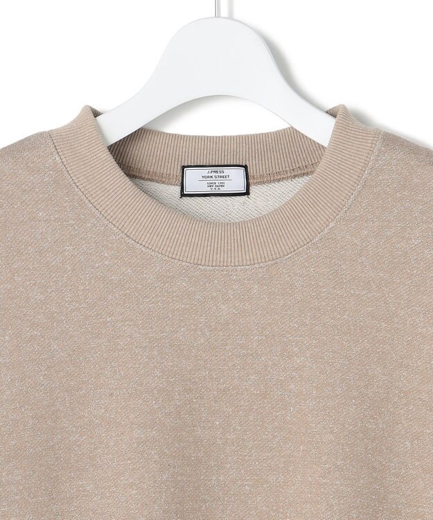 J.PRESS YORK STREET 【WOMEN】ラメ裏毛クルーネック スウェット ブラウン系