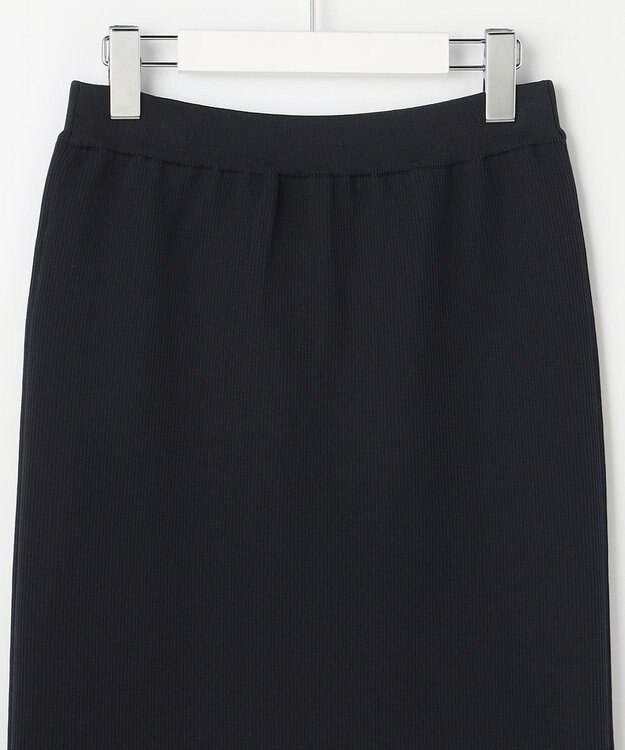 自由区 ライトリブストレッチタイト スカート ブラック