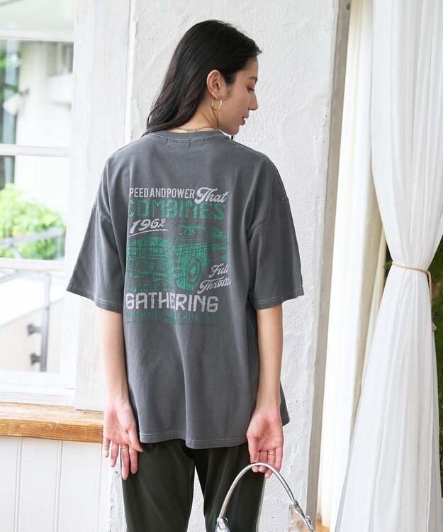 WEGO 【新色追加/ユニセックス着用アイテム/手洗い可/SMLサイズ展開】ピグメントグラフィックT（S） 柄11