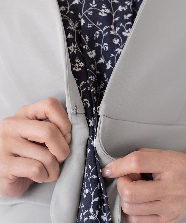 Tiaclasse 【新色追加・洗える】バックリボンジャレロ グレー