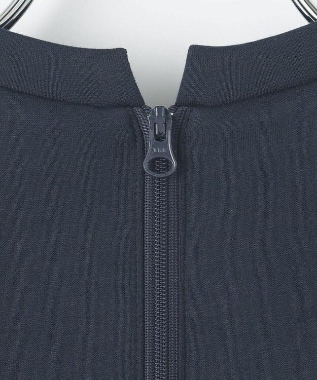 #Newans 【撥水/マシンウォッシャブル】クリオネシルエットコンビドレス ネイビー