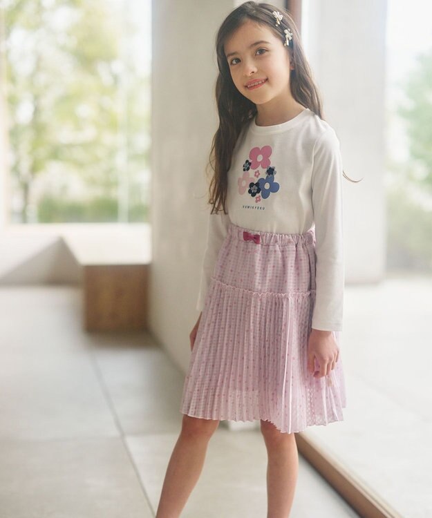 組曲 KIDS 【110-140cm】Tiny Flower スカート サクラピンク系5