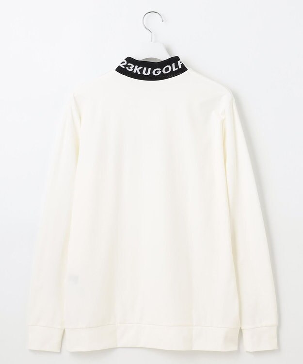 23区GOLF 【MEN】【吸水速乾/UVカット】スポーティ モックネックシャツ ホワイト系