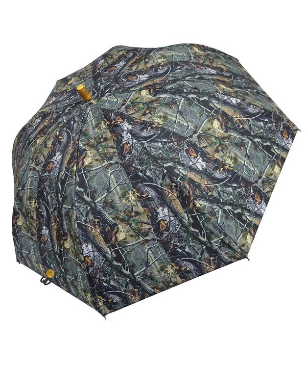 +RING 【限定/日本製】【大判】メンズ向け プラスリング 長傘65cm real camouflage SR324 マルチカラー