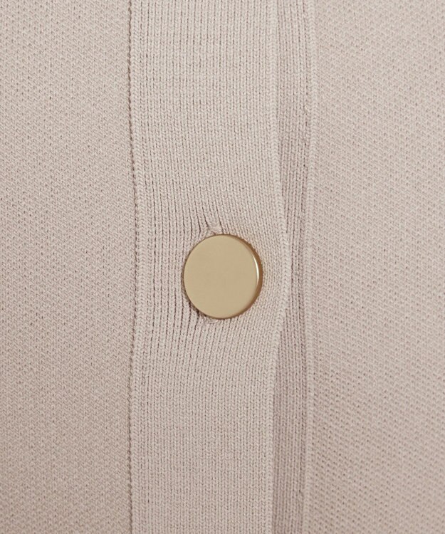 uncrave 【手洗い可】ヴィスコースナイロン ジャガード ニットジャケット（uncrave STANDARD） ベージュ