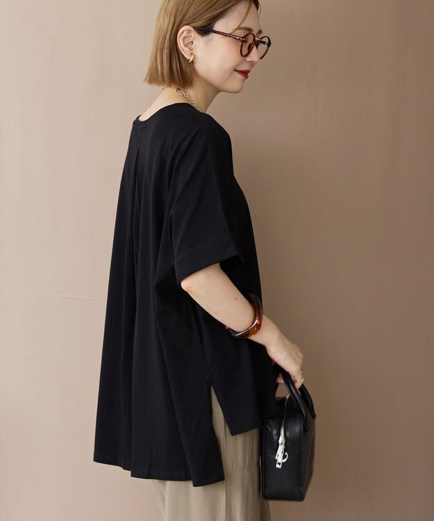 AMERICAN HOLIC 接触冷感バックタックプルオーバー Black