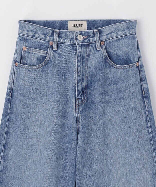 NAVE 【×NAVE】SERGE de bleu × NAVE カーブワイドデニム スカイブルー系