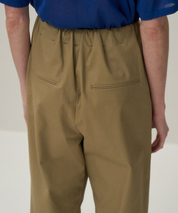 ATON ORGANIC COTTON TWILL | イージーパンツ BEIGE