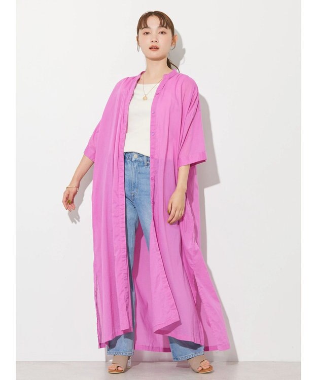 AMERICAN HOLIC ふんわりインドボイルロングワンピース Pink