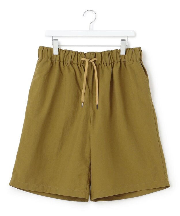 J.PRESS YORK STREET 【UNISEX】ナイロンワッシャー ショートパンツ カーキ系