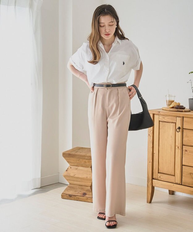 WEGO USPOLOハーフスリーブシャツ ホワイト