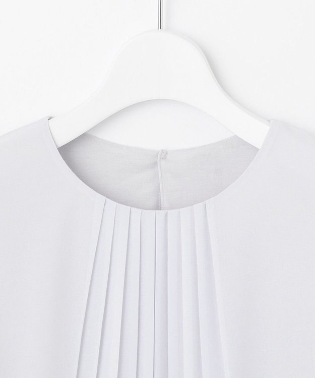 自由区 【新色追加・洗える】ロイヤルシフォン プルオーバーブラウス スカイブルー系