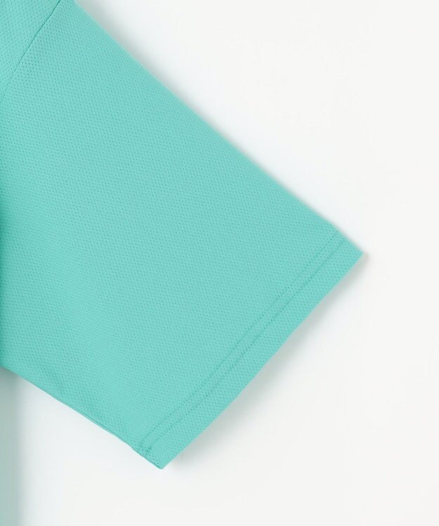 23区GOLF 【23Fondation/MEN】ストレッチメッシュ モック スカイブルー系