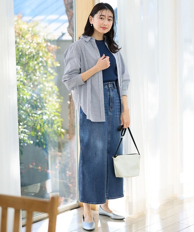 ANY エニィファンクションシャツブラウス ロンスト