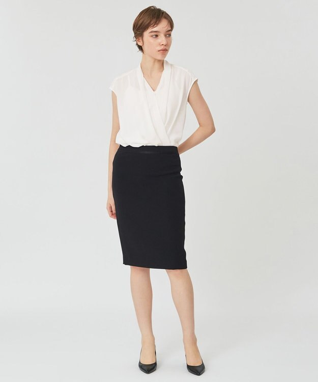 BEIGE， OLIVE / フレンチスリーブブラウス White