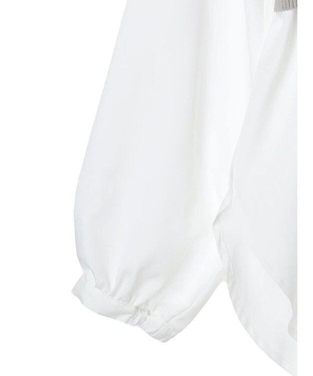 earth music&ecology ＳＥＴ２点ニットビスチェ＋ノーカラーシャツ Off White