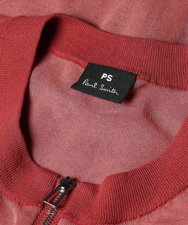 Paul Smith ジップアップ シアーニット ワインレッド