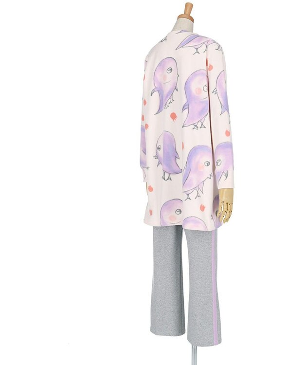 tsumori chisato SLEEP ツモリチサト パジャマ 長袖 長ズボン ルームウェア マイクロフリース素材 あたたかい 上下セット 冬 tsumori chisato SLEEP UDW442 /ワコール ピンク