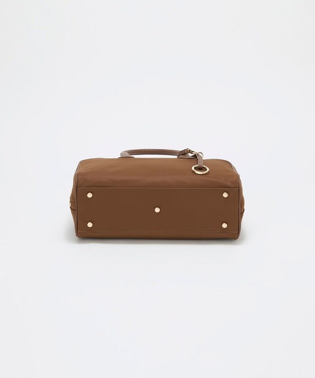 TOPKAPI 【Breath TOPKAPI】PRIM プリム ナイロン ロングハンドル ミニ ボストン トートバッグ チャーム付き ブラウン