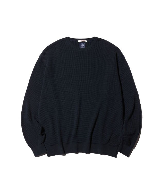 J.PRESS MEN 【J.PRESS ORIGINALS】Suvin Gold Thermal Knit / Made in Japan ネイビー系