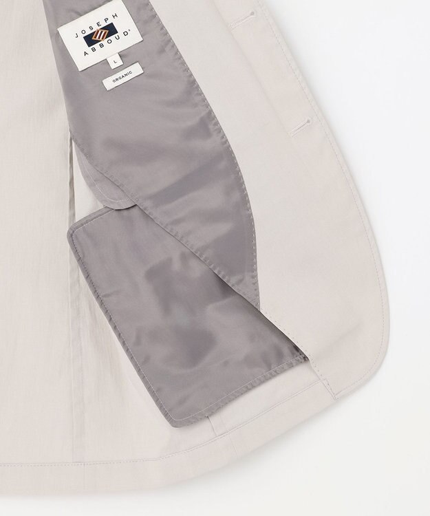 JOSEPH ABBOUD 【ストレッチ/軽量/Eco撥水/オーガニックコットン使用】マイクロピケストレッチジャケット ライトグレー系8
