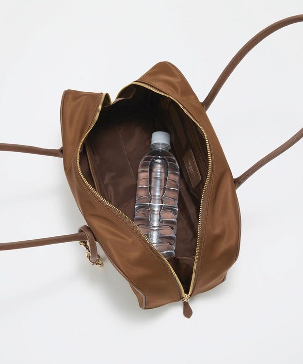 TOPKAPI 【Breath TOPKAPI】PRIM プリム ナイロン ロングハンドル ミニ ボストン トートバッグ チャーム付き ブラウン